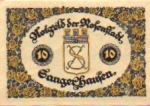 06526 Sangerhausen, city emergency money, value 10 Pfennig 1921