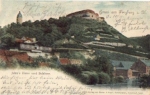 06632 Freyburg Jahns Haus und Schloss, gebr. ca. 1900