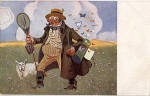 Man catches butterflies dog o 25.5.1917