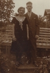 Young couple real photo * ca. 1930