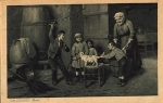 Children play with cat, woman washes, o 02.1.1918
