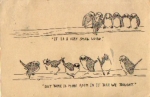 Birds perched on a branch, narrow world, but more space o 22.7.1911