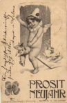 Naked angel with pig, o 1901