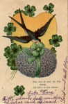 Swallow with lilac and clover o 11/12/1907