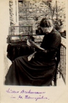 Canary with old woman * ca. 1910