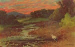 Stork artist card Ernst Kiesling * ca. 1910