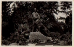 Hamburg-Stellingen, Carl Hagenbeck's zoo, zoo, memorial with lions, * approx. 1960