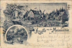 Pillnitz Dresden Meixmuehle Litho o 30.7.1900