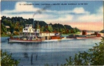 Sacramento River, barge, largest waterway in the west * approx. 1930