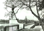 Dresden Neustadt bank of the Elbe with the archer * around 1970