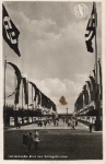 Dusseldorf Flag Street View to the Schlageterkreuz * 1937