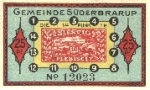 24392 Süderbrarup Schleswig Holstein Emergency money voucher for 25 Pf. No. 12023 around 1920