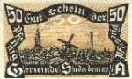 24392 Süderbrarup Schleswig Holstein Emergency money voucher for 50 Pf. No. 226821 around 1920