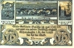 37632 Eschershausen near Braunschweig  emergency money Voucher for 75 Pf. around 1920
