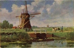Windmill artist card J. Ondes * ca. 1910