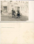 Fahrradfahrer Echtfoto ca. 1930