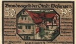 98634 Wasungen Notgeld voucher for 50 Pf. No. 019973 1921