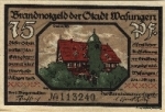 98634 Wasungen emergency money 75 Pf., No. 113420 1921