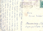 08500 Plauen country post stamp on postcard o 28.7.1963