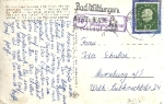 34537 Bad Wildungen Posthilfsstellenstempel auf AK o 1959