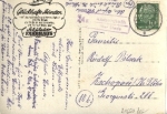 21650 Stade, post office stamp on postcard (Abbenfleth via Stade), July 25th, 1955,