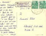 07356 Ruppersdorf about Lobenstein country postmark on postcard o 14.4.1960