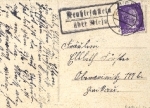 01594 Neuhirschstein Landpoststempel o 15.6.1943