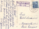 01594 Riesa, post office stamp on postcard (Bahra-Neubirschstein via Riesa), approx. 1960