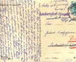 09387 Leukersdorf post office stamp on postcard o 18.8.1959