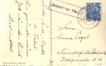 08209 Auerbach Vogtland country postmark on postcard o 1958