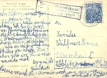 08209 Auerbach Vogtland country postmark on postcard o 1958
