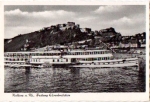 Rhine steamer Peace at Ehrenbreistein Fortress * approx. 1960