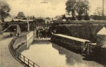 Barge in a lock * ca. 1920