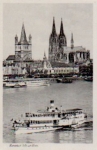 Rhine steamer near Cologne * around 1940