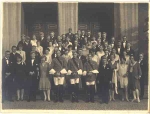Hagen Westphalia Studentica real photo with family *approx. 1920