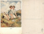 Golfspieler M. M. Vienne Nr. 860 c Künsterkarte M. Munk *ca. 1920