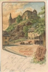 08499 Mylau Kaiserschloss artist card Erwin Spindler o 3.9.1906