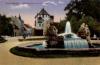 08451 Crimmitschau Wettinbrunnen mit Lutherhof gebr. ca. 1910