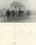 Dresden Radfahrer 43. Bundesfest 6.-11.8.1926 Werbezug Zigaretten Fabrik Salem-Gold