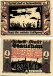 08371 Glauchau city emergency money value 1/2 Mark No. 6 1921
