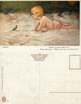 Maus mit Kind Künstlerkarte E. Schreck *ca. 1920