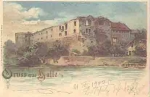 Halle Saale Ruine Moritzburg Litho o 22.4.1900