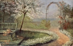 Tary Gata Artist Card Garden Used circa 1910