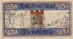 Flensburg city emergency money 25 pfennigs 1921