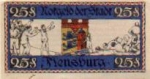 Flensburg city emergency money worth 25 pfennigs 1921