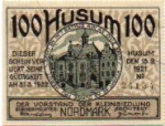 25813 Husum city emergency money worth 100 pfennigs 1921