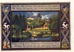 Poppenbüttel Hamburg city emergency money worth 50 pfennigs Park Zur Alsterschlucht 1921