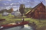 03096 Spreewald, traditional costumes, grandfather's exit, * approx. 1910,