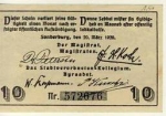 Sonderburg emergency money 10 pfennigs around 1920