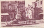 Isigny sur Mer Place Gambetta Monument Emile Demagny *ca.1910